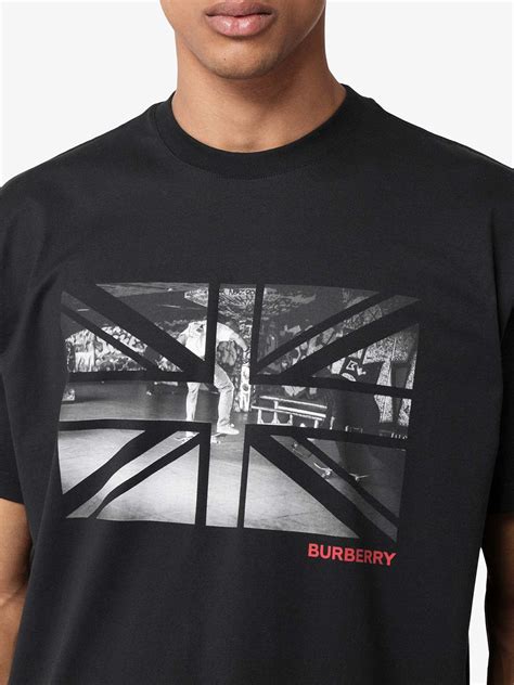 burberry union jack t-shirt|Burberry oversized Union Jack print T.